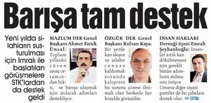 Barışa Tam Destek