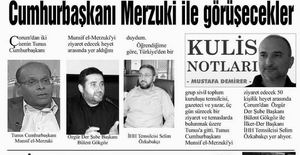 Cumhurbaşkanı Merzuki İle Görüşecekler