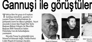Gannuşi İle Görüştüler