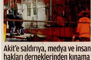 Akit'e Bombalı Saldırıya Kınama