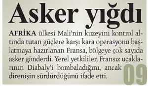Katil Fransa Mali'den Defol!
