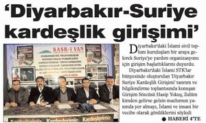 Suriye İçin Diyarbakır'da Yardım Seferberliği