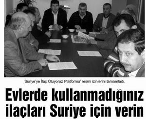 İlaçları Suriye İçin Verin