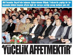 YÜCELİK AFFETMEKTİR