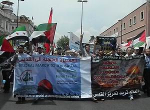 Fatih’te Kudüs İçin “Küresel Yürüyüş” Eylemi (FOTO GALERİ)