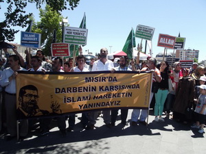 Sivasta Mısır Darbesi Protesto Edildi