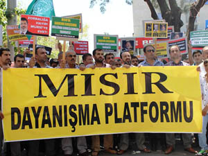 Antalyada Mursi ve Mısır Halkına Destek Eylemi