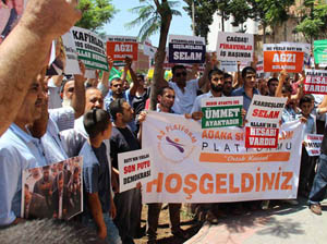 Adanada Mursiye Destek Basın Açıklaması