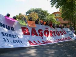 Ankara'da 133. başörtüsü eylemi
