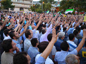 Bursada Suriye ve Mısır Eylemi Yapıldı