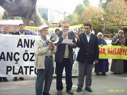 Ankara'da 136. başörtüsü eylemi