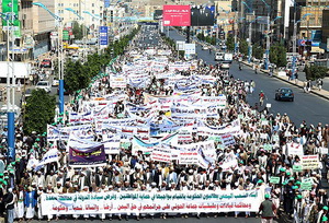 Yemen’de Husilerin Yaptığı Katliama Protesto