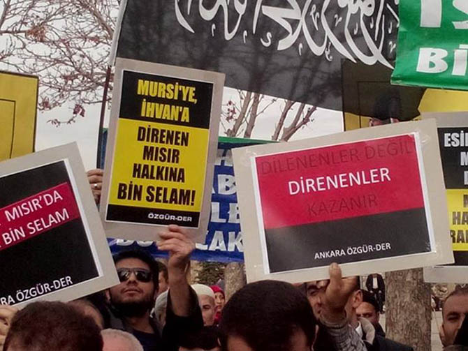 Ankara’da Suriye, Mısır ve Filistin İçin Eylem
