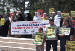 Sakarya'da 155. başörtüsü eylemi