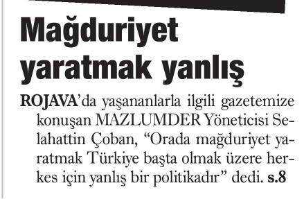 Mağduriyet Yaratmak Yanlış