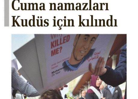 Cuma Namazları Kudüs İçin Kılındı