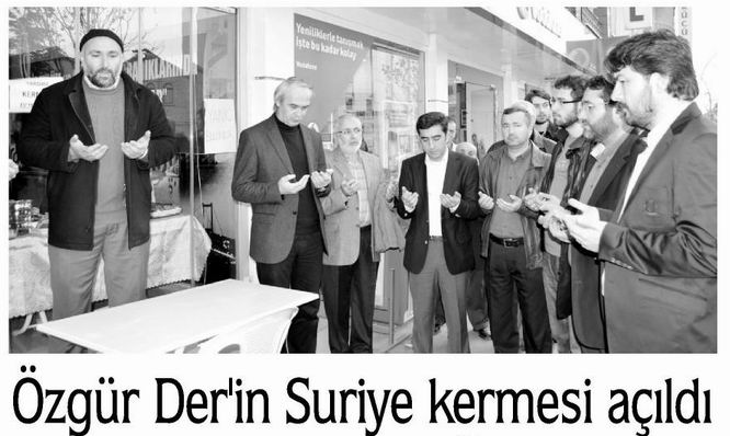 Özgür-Der'in Suriye Kermesi Açıldı