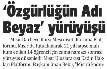 "Özgürlüğün Adı Beyaz” Yürüyüşü