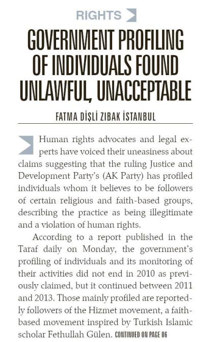 Government Profiling Of Individuals Found Unlawful Unacceptable