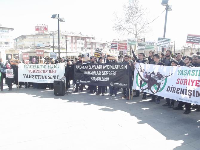 Sivas'ta Suriye Direnişinin 4. Yılında Destek Eylemi