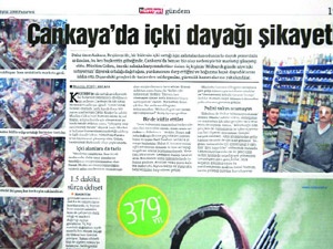 Hürriyetin içki dayağı haberi asparagas çıktı