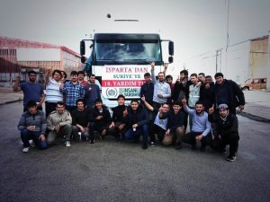 Isparta'dan Suriye Halkına 18. Yardım Tırı