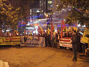 Bursa’da Toplu İdam Kararına Protesto