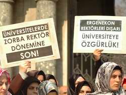 ZORBA REKTÖRLER PROTESTO EDİLDİ