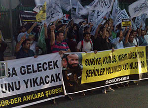 Ankara Mısır Elçiliği Önünde Darbe Protestosu (FOTO)
