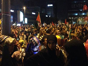 Türkiye Dün Gece Gazze İçin Ayaktaydı