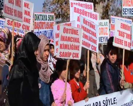 Konya'da 61. Başörtüsü Eylemi