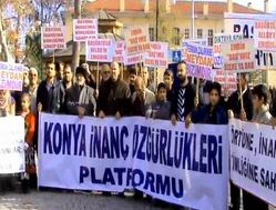 Konya'da 64. başörtüsü eylemi