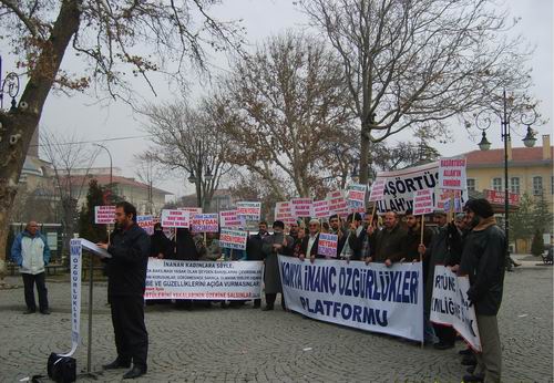 Konya’da 66. Başörtüsü Eylemi