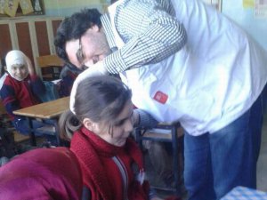 AID Diyarbakır Suriye Okulunda Sağlık Taraması Yaptı