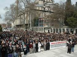 Katil İsrail İstanbul'da protesto edildi
