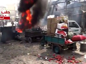 Halep’te Pazar Katliamı: 25 Ölü (VİDEO)