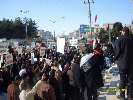 Mardin’de Gazze Katliamına Protesto