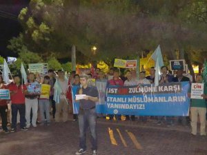 Doğu Türkistan'daki Çin Zulmüne Akhisar'da Protesto
