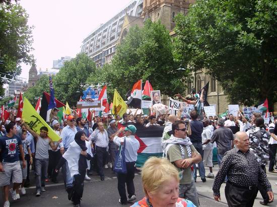 Avustralya’da Gazze Protestosu