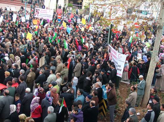 Tarsus'ta Siyonist Katliamlara Protesto