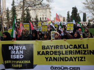 Rus Zulmüne İstanbul’da Protesto