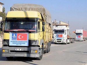 Bayırbucak Türkmenlerine 7 Araçlık Yardım Konvoyu