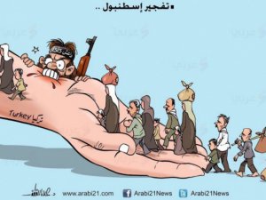Filistinli Ressamdan Anlamlı Sultanahmet Karikatürü