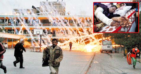 Siyonistlerden beyaz fosfor itirafı
