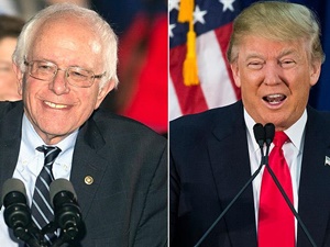 ABD'de İkinci Ön Seçimin Galipleri Sanders ve Trump Oldu