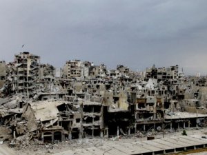 Humus'taki Yıkımdan Manzaralar