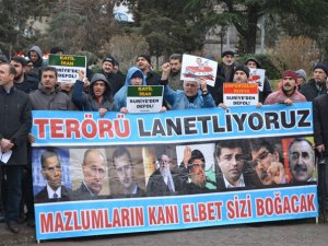 Yerel ve Küresel Terör Amasya’da Protesto Edildi