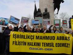 İşbirlikçi Abbas, İstanbul’da Protesto Edildi