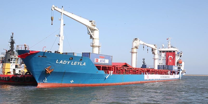 Gazze'ye Yardım Ulaştıracak Gemi Aşdod Limanı'na Yaklaştı