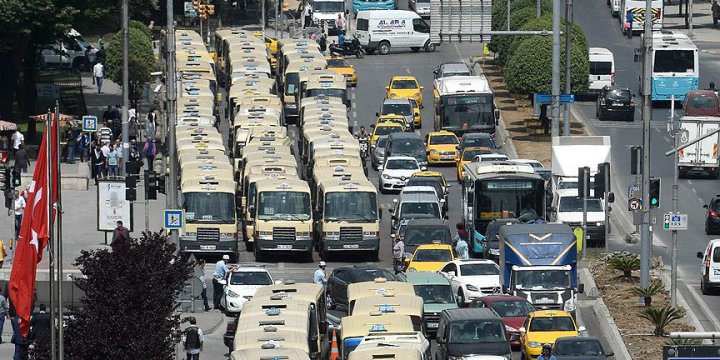 İstanbul'da Servis, Taksi, Minibüs, Taksi Dolmuşlarda Yeni Tarife